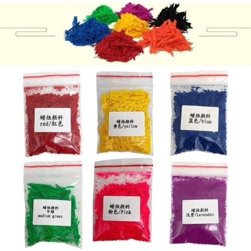 1pcs Candle Making Wax DIY Pigment Colorant Non-toxic Eco Candle Dye Soy For Making Scented Candles 6 Colors Soy Wax Hot Sale