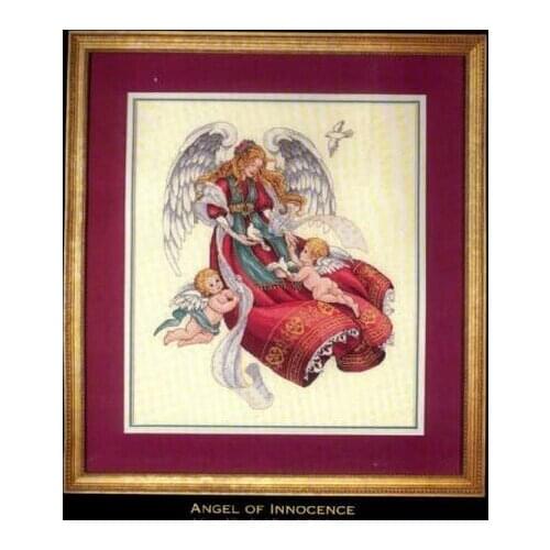 100% egypt COTTONFREE delivery hot selling lovely counted cross stitch kit angel of innocence dimensions 03836