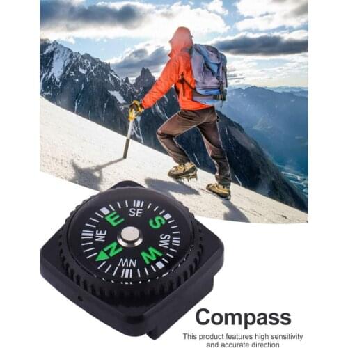 50PCS Compass Accessories For Umbrella Survival Bracelet 20MM Liquid Filled Watchband Compass Button Wrist Strap Outdoor Tool