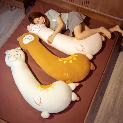 70-130cm Kawaii Alpaca Plush Toy Vicugna Pacos Japanese Soft Stuffed Lovely Alpacasso Sheep Llama Animal Dolls for Kids Gifts