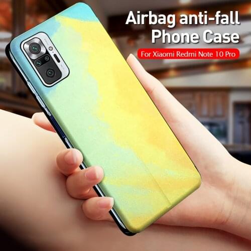 Watercolor Colorful Gradient Phone Cover For Xiaomi Redmi Note 10 Pro 3D Clouds Flip Wallet Leather For Redme Note10 10Pro 6.67"