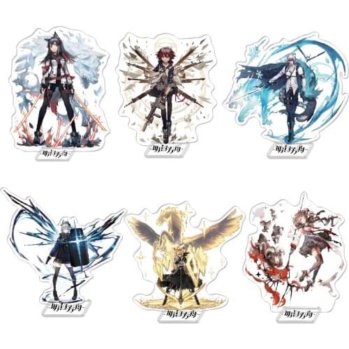 Anime Arknights Acrylic Stand Figure Exusiai Meteorite Amiya Mousse Creativity Desktop Standing Plate Model Toy