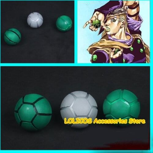 Anime JoJos Bizarre Adventure Run Gyro Zeppeli Iron Steel Ball Ruimones Cosplay Costume Acrylic EVA Props Game Accessories Gift