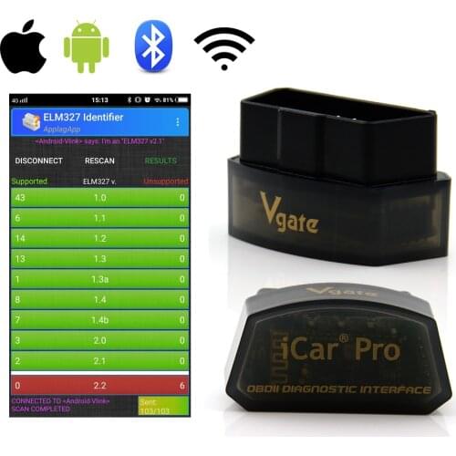 Vgate iCar Pro Bluetooth 3.0/ 4.0/WIFI OBD2 Scanner For Android/IOS Car Diagnostic Tool ELM327 V2.1 iCar Pro Bluetooth/WIFI