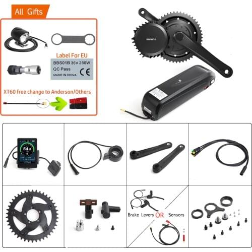 Bafang 52V 1000W Mid Drive BBSHD BBS03 E-BIKE Motor Kits 14Ah Samsung Cells Battery Electric Bicycle Complete Conversion Kit