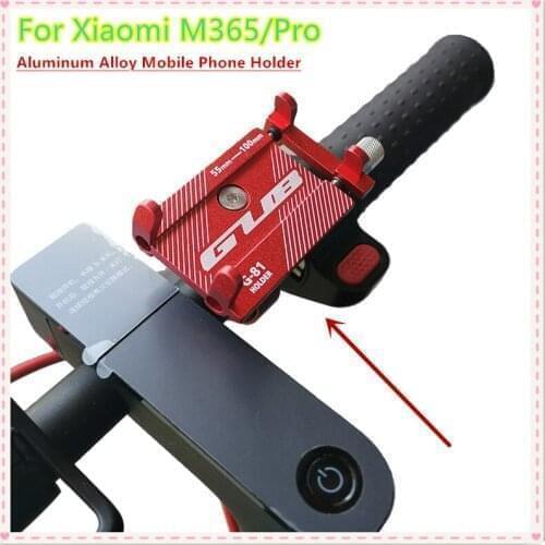 GUB G81 Aluminum Alloy Mobile Phone Holder For Xiaomi M365 Pro Electric Scooter Adjustable Anti-Slip Cycling M365 Accessories