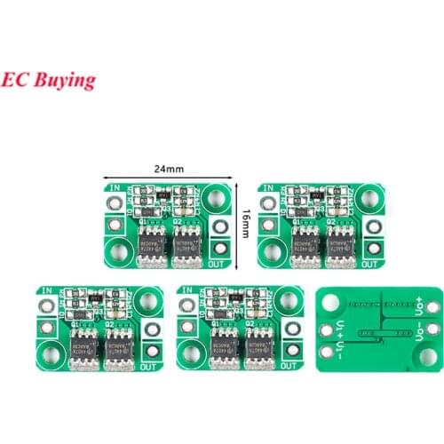 5PCS DC 3-30V Ideal Diode Module Battery Charging Charger Anti Reverse Connection Power Protection Board Module 4A Common Ground