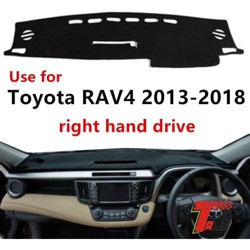 TAIJS Factory Classic Fashion Polyester Fibre Car Dashboard Cover For TOYOTA RAV4 2013-2018 Right hand drive