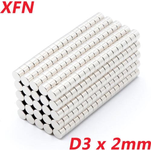10/20/50 PCS D3x2mm Neodymium Magnet N35 Super Strong Powerful Magnets 3mmx2mm, 3*2 Small Refrigerator Magnetic Fridge Magnet