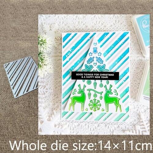 New Design Craft Metal stencil mold Cutting Dies diagonal frame decoration scrapbook die cuts Album Paper Card Craft Embossing