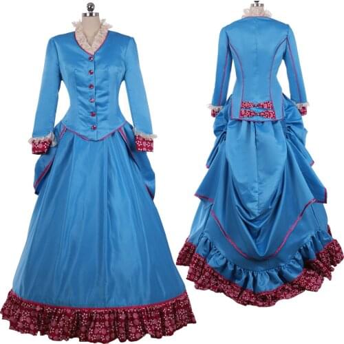 Revolution Georgian era Victorian Ball Gown/Vintage costume 18th century victorian bustle gown dress steampunk bustle dress