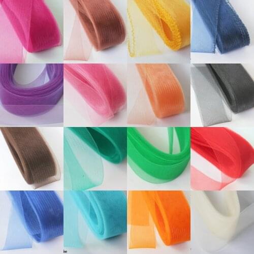 2" 5cm Flat Plain Hair Horse mesh braid netting Chrinolin Mesh Braid For Women 100yard/lot