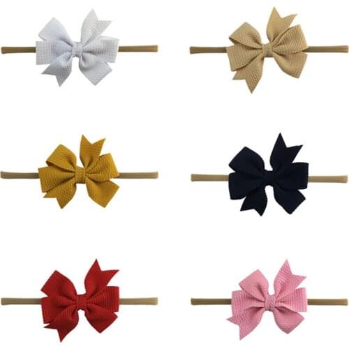 Thin elastic headband soft nylon headbands for baby girls Newborn Infant Toddler Hairbands and Bows Child Hair Accessories 50pcs