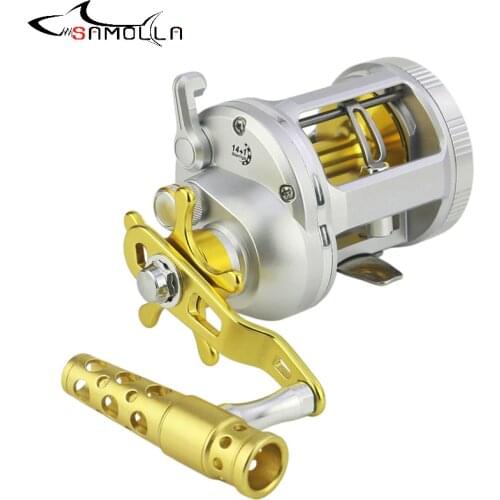 Jigging Fishing Reel Pesca Carp Baitcasting Drum Wheel MAX DRAG 28KG Mulinello Sea Bait Casting Fishing Reels Ship For Fishing