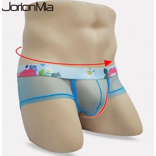 Gay Sexy Breathable Underwear Men Boxers Men Calzoncillos Sexy Transparent Panties For Men Jockstrap Slip Cueca Masculina stws03