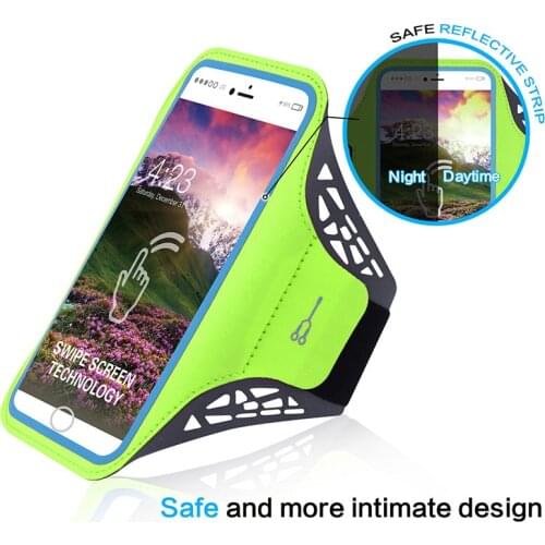 Sport Running Cell Phone Arm Bag Waterproof Mobile Phone Pouch Case Hiking Fitness Card Earphone Holder
