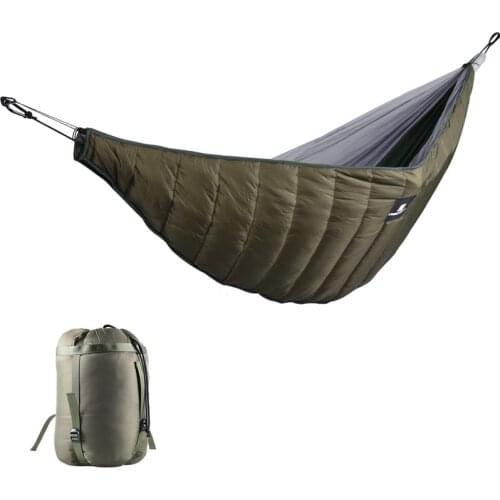 Thick Sleeping Bag Hammock Detachable Windproof Warm Camping Hiking Quilt Blanket