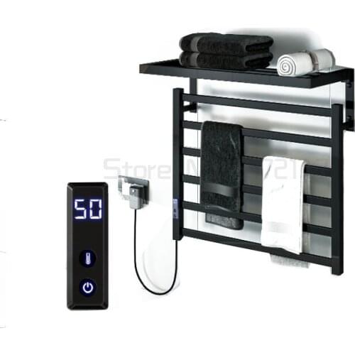 Intelligent constant temperature electric heating towel rack household bath towel rack carbon fiber heating bathroom drying rack