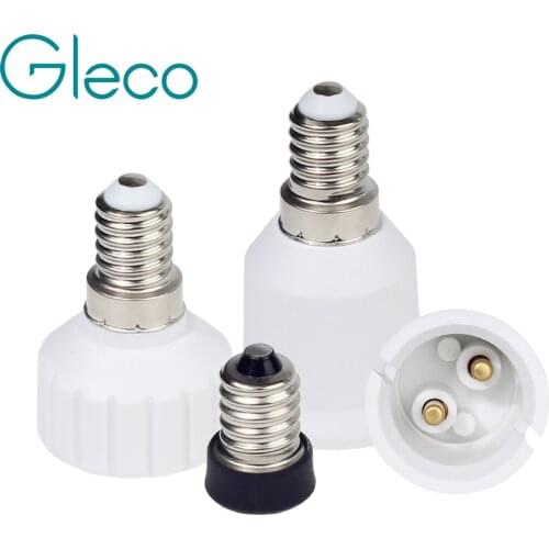 1PCS E14 to B22 E12 GU10 Lamp Base E14 Lamp Holder Screw Light Bulb Converter Socket Adapter For LED Corn Bulb Spotlight