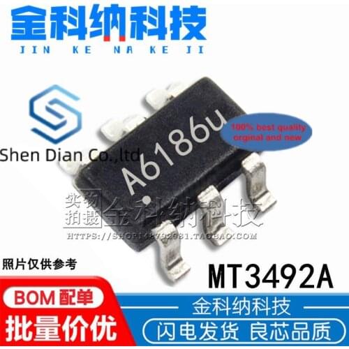 10pcs 100% orginal new in stock MT3492A 2A18V silk screen A618 SOT23-6 DC-DC synchronous step-down converter IC