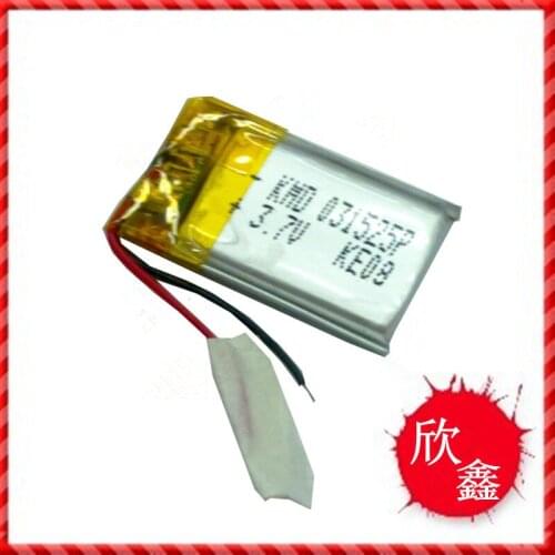 3.7V polymer lithium battery 301525031525 85mah Bluetooth MP3 recorder battery Rechargeable Li-ion Cell