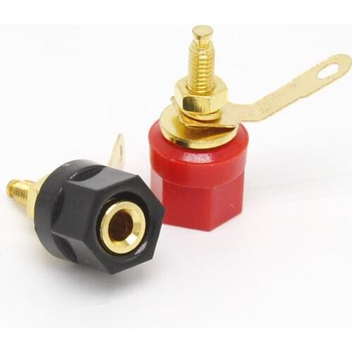 Gold-plated 4mm banana socket power supply binding post 10pcs/lot