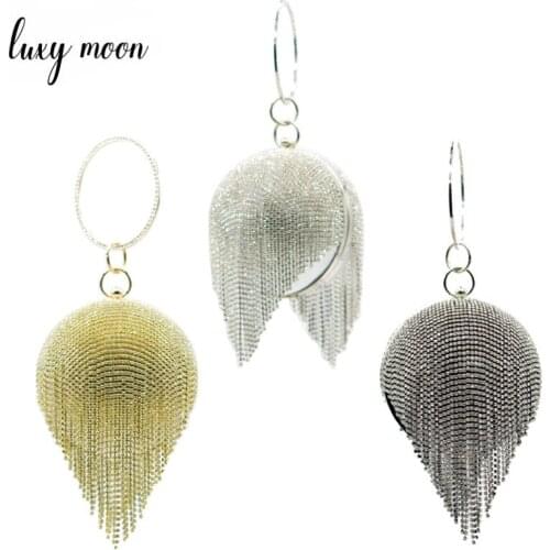 Diamond Round Evening Clutch Bag Mini Ladies Handbag Luxury Rhinestone Wedding Bridal Clutch Bag Shoulder Bag for Party ZD1821
