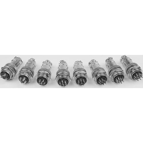 10sets GX20 Aviation Connector Male & Female 2/3/4/5/6/7/8/9/10/12/14/ Pin Diameter 20mm Aviation Plug Socket Circular Connector