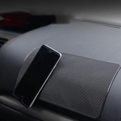 Car PVC Dashboard Ornament Anti-Slip Mat Auto Interior Mobile Phone Holder Non-Slip Grid Pad For GPS Cell Phone Key Coin