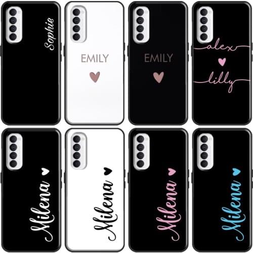 PERSONALISED HANDWRITTEN NAMES WEDDING Case For Realme 8 Pro 6 7 i Q3 Pro C3 C21 GT Neo Cover For OnePlus 9 Pro 8 7T 8T 9R Nord