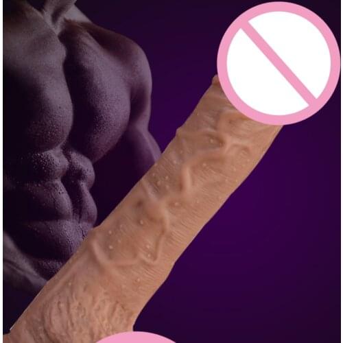 Double Layer Silicone Dildo Suction Cup Sex Toys for Woman Masturbation Wearable Strap on Penis for Lesbian Realistic Big Dildo