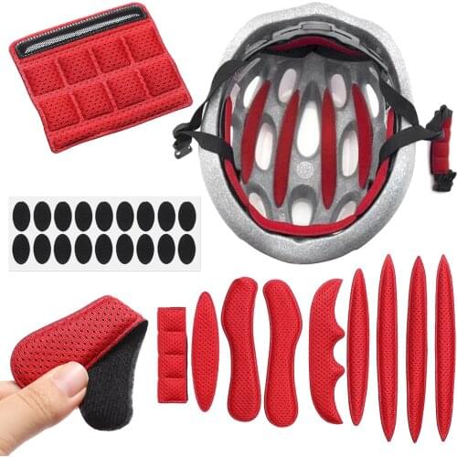 Helmet Padding Kits 27 Pcs Mixed Size Sealed Sponge Replacement Motorcycle Bicycle Cycling Universal Foam Protection Pads Set