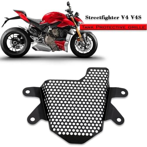 Fuel Tank Cover Guard Tank Protective Grille For Ducati Streetfighter V4 V4S Pillion Peg Removal Kit 2020