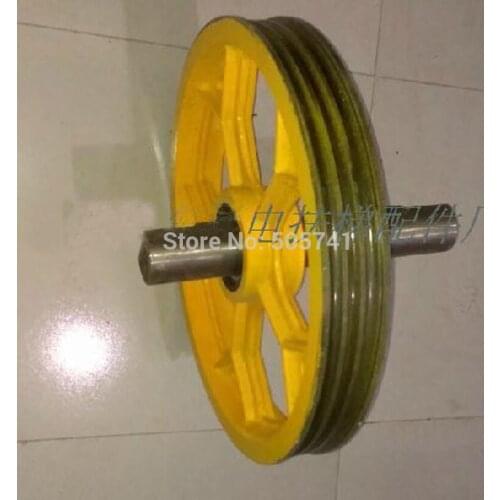 Elevator track wheel