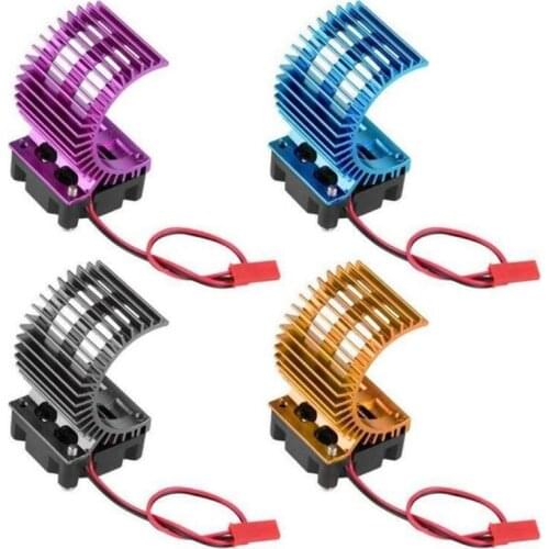 Motor Heat Sink Radiator With Cooling Fan for HSP/Redcat/AXAIL SCX10/Traxxas/TRX-4/D90/D110/Tamiya CC01 1/10 RC Car