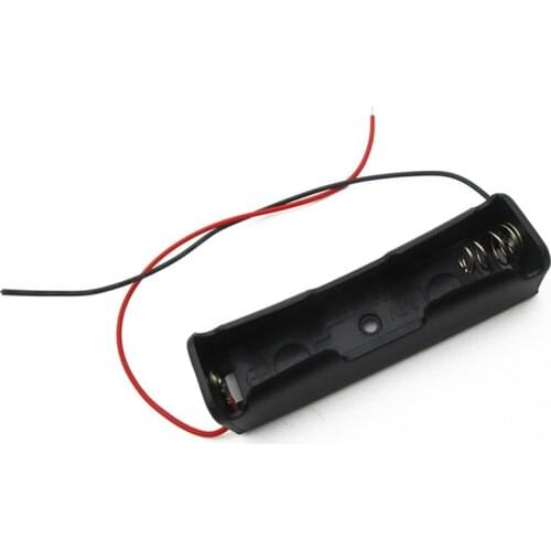 New Plastic 18650 Battery Storage Box Case Holder Lead DIY Batteries Clip Holder Container With Wire Lead Pin Dropshipping