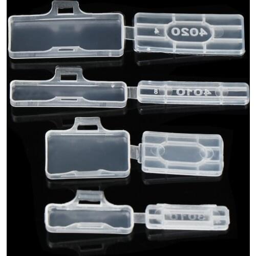 50PCS Waterproof Transparent Cable Tie Fiber Organizers Marker Tag Box Cable Sign Cards Label Display Identification Box Tool