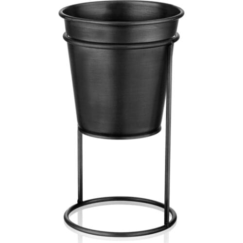 The Mia Gift Decorative Accessories Home Garden Office For Living Room Bed Room Jardiniere Flower Bed Metal legs 27 Cm-black