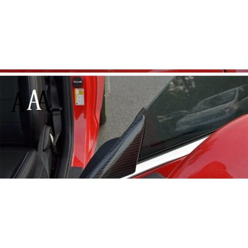 Fit for Ford Mustang front window triangular stainless steel ring board cover exterior 2015-2016