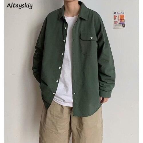 Shirts Women Oversize Solid Couple Minimalist 14 Colors All-match Loose Leisure College Female Comfortable Popular Spirng Chic