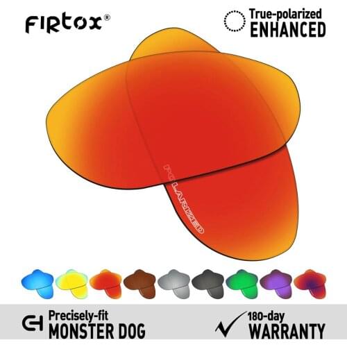 Firtox Anti-Seawater Polarized Lenses Replacement for-Oakley Monster Dog Sunglasses (Lens Only) - Multiple Colors