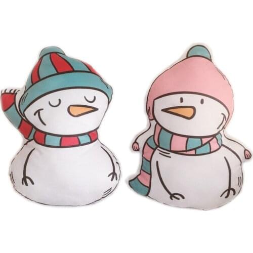 Snow man plush Toy Baby Kids Appease Sleeping Pillow Doll Animal Stuffed Plush Toy Birthday Gifts for Girls Children