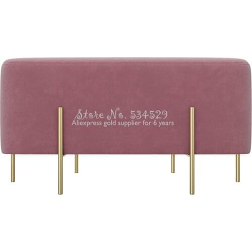 Modern Soft Stool Ottoman Creative Clothing Store Changing Shoes Stool Mini Pouf Small Sofa Home Doorway Bedroom Shoe Stool