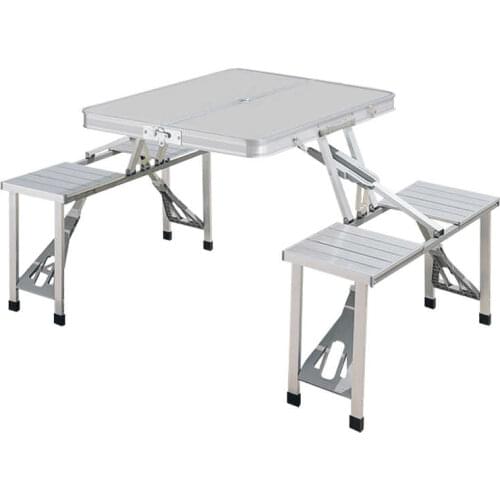 Outdoor Folding Camping Table Chair Picnic Table Aluminium Alloy Waterproof Ultra-light Durable PortableTable Seat