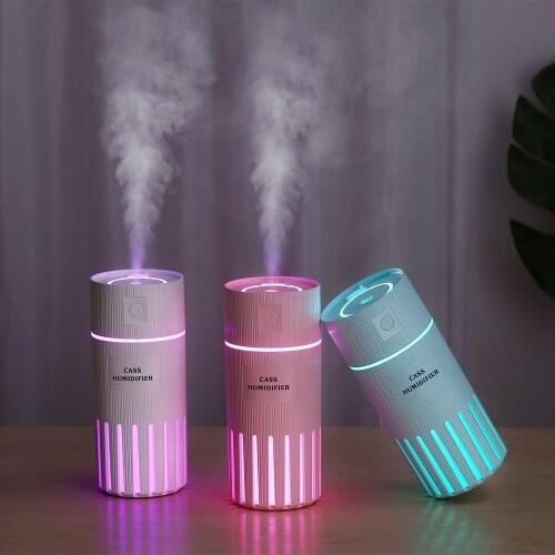 Ultrasonic Air Humidifier USB Aroma Essential Oil Diffuser LEDlight fan 3 in 1 Mini Bedroom Car Aromatherapy Humificador Difusor