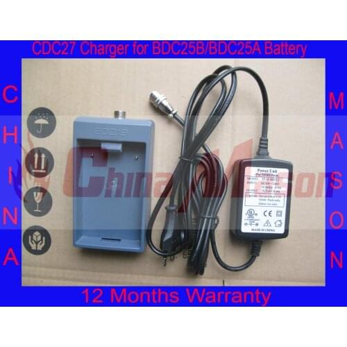 High Quality and 100% Brand-new CDC27 Charger for Sokkia BDC25B, BDC25A, BDC25 Battery
