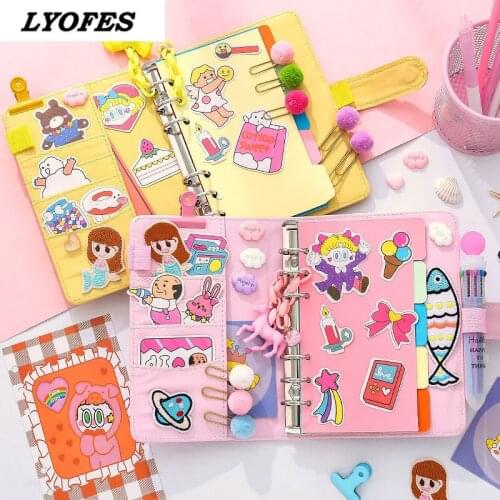 Notebooks Journals Bullet Lined Journal Cute Notepads Stationery Pocket Planner Girls Diary Sketchbook School Office Supplies