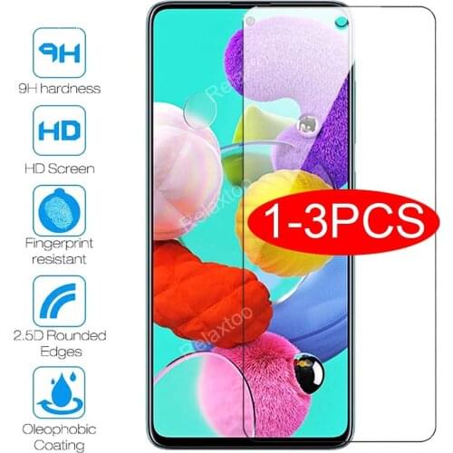 1-3PCS Screen Protector Glass for Samsung Galaxy A51 9H HD Tempered Glass for Samsung Galaxy A51 A71 A10S A20S glass film