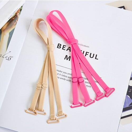 1pair Multi Color Cross Ladies Fashion Girl Bra Straps Style Adjustable Bra Belt Shoulder Strap Desgin Intimate Goods