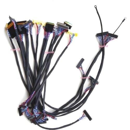 14Pcs LCD LED LVDS Cable lline for 12''-65'' Panel V29 V59 20pin 30pin 40pin 51Pin M.NT68676 Screen